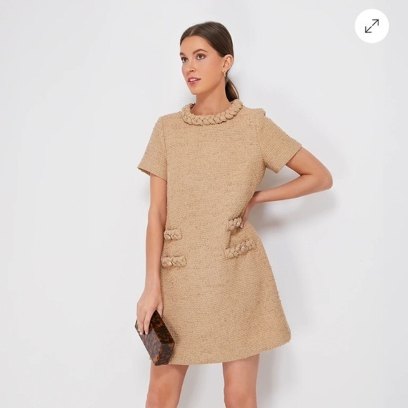 Tuckernuck Dresses & Skirts - NWT Tuckernuck Jackie Dress Small Croissant Tweed
